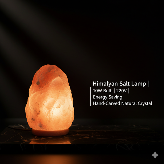 NSA Natural Himalayan Salt Lamp – Pink Rock Salt Lamp for Home Decor