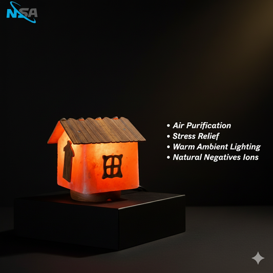 NSA House Himalayan Salt Lamp – Original Rock Salt Lamp for Home Decor & Healing