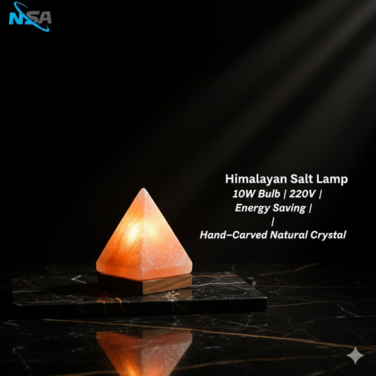 NSA Triangle Himalayan Salt Lamp – Original Rock Salt Lamp for Home Decor & Healing