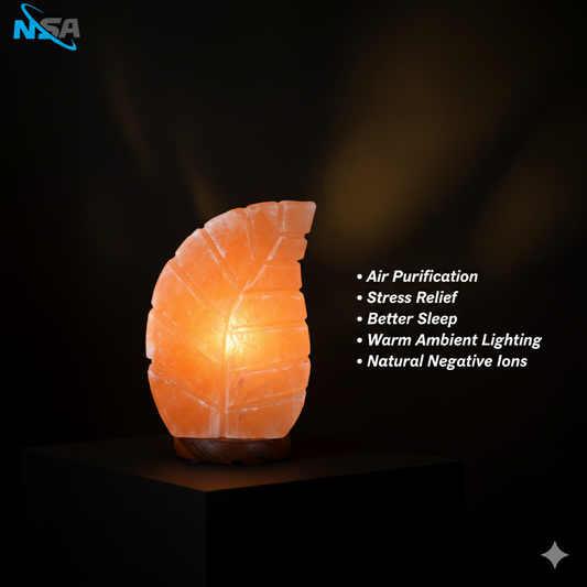 NSA leaf Himalayan Salt Lamp – Original Rock Salt Lamp for Home Decor & Healing