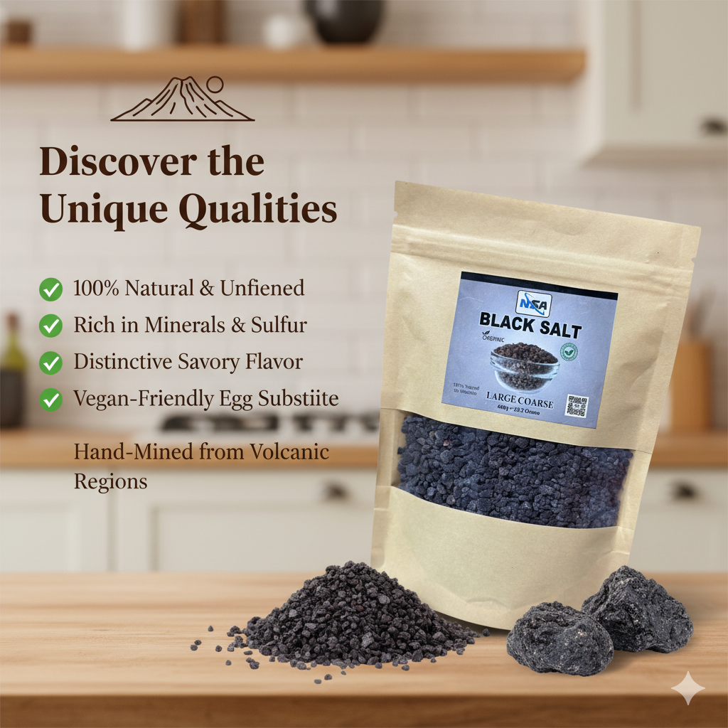 NSA Himalayan Pink Salt Coarse Packet – 100% Natural & Pure Food Grade Rock Salt | Premium Coarse Pink Salt Crystals for Cooking, Seasoning, BBQ & Grinder Use – 400gm