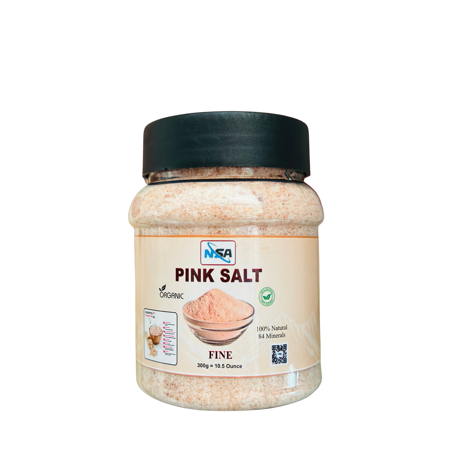 NSA Himalayan Pink Salt Jar – 100% Natural & Pure Food Grade Rock Salt