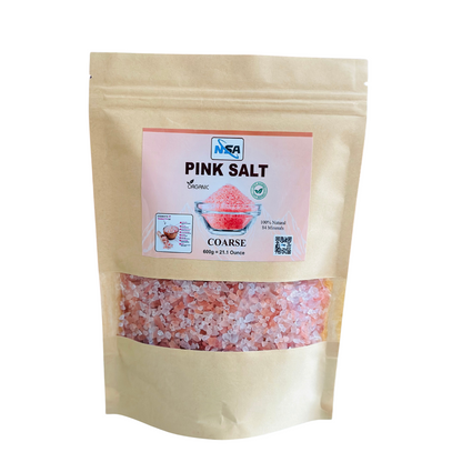 NSA Himalayan Pink Salt Coarse Packet – 100% Natural & Pure Food Grade Rock Salt | Premium Mineral Pink Salt Crystals for Cooking, Seasoning, BBQ & Grinder Use | Organic Edible Himalayan Salt