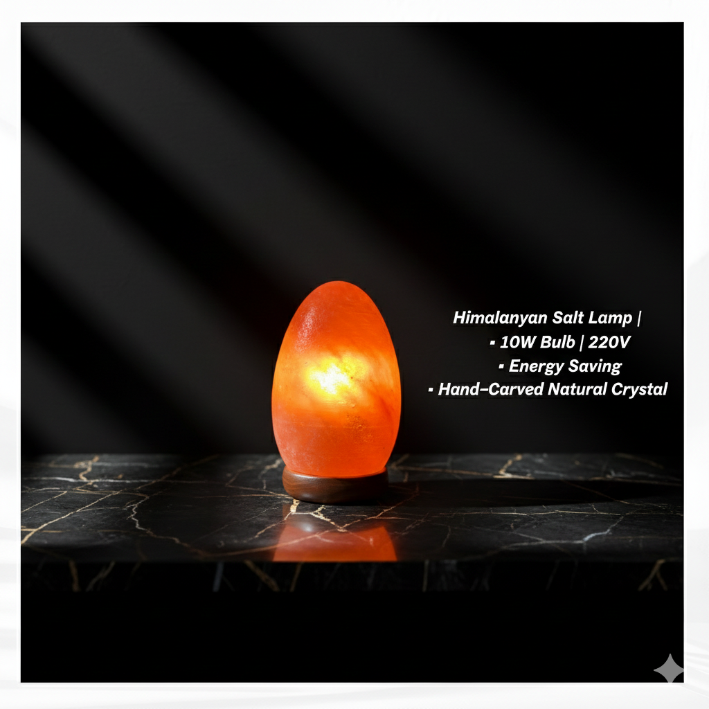 NSA Egg Himalayan Salt Lamp – Original Rock Salt Lamp for Home Decor & Healing