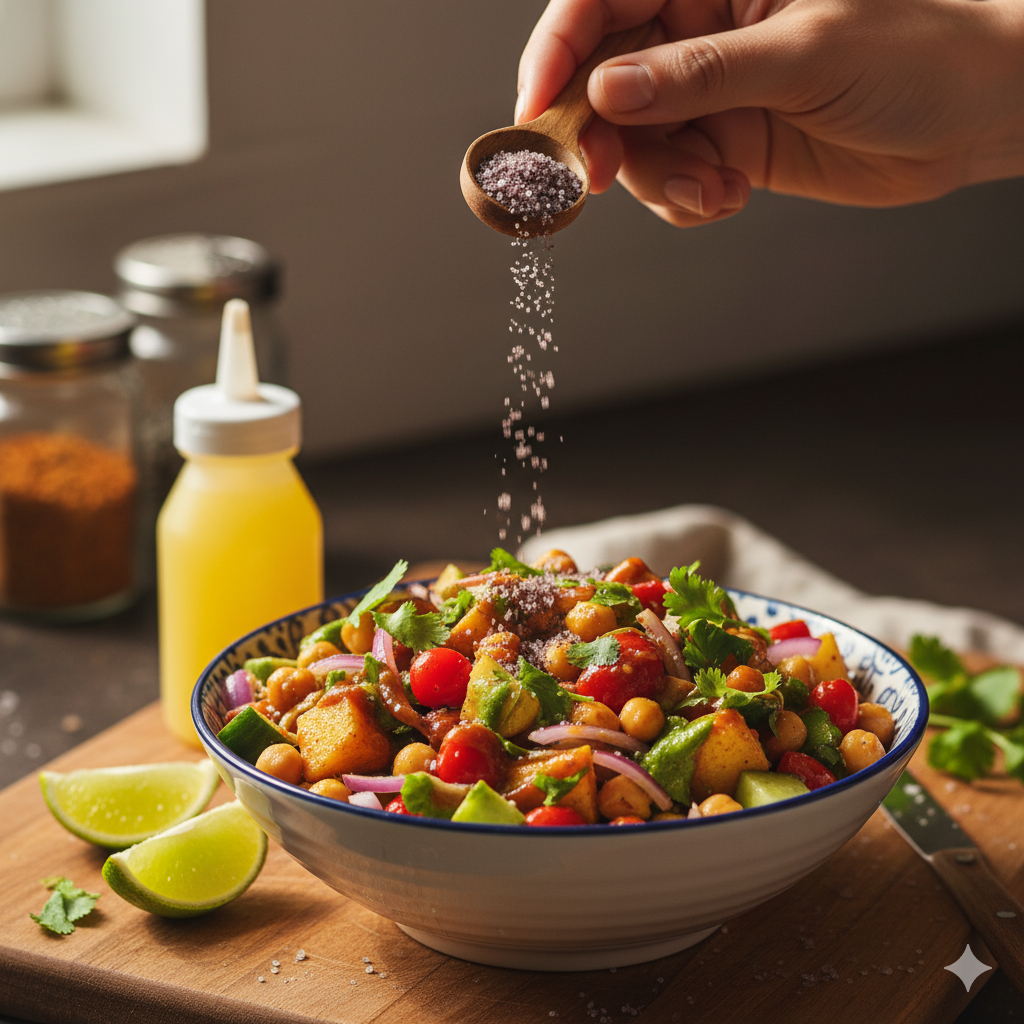 NSA Himalayan Black Salt Fine Packet – 100% Natural & Pure Kala Namak Powder | Edible Black Rock Salt for Cooking,