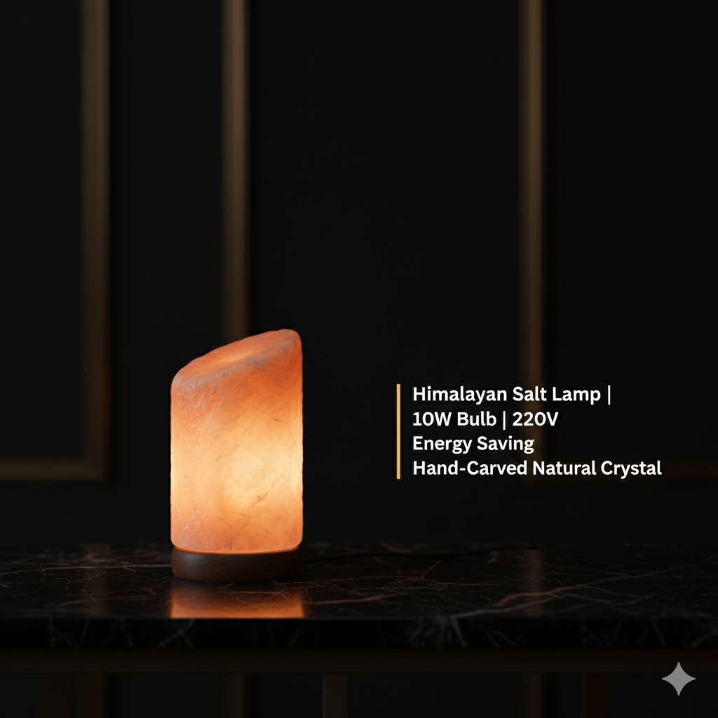 NSA Glass Himalayan Salt Lamp – Original Rock Salt Lamp for Home Decor & Healing