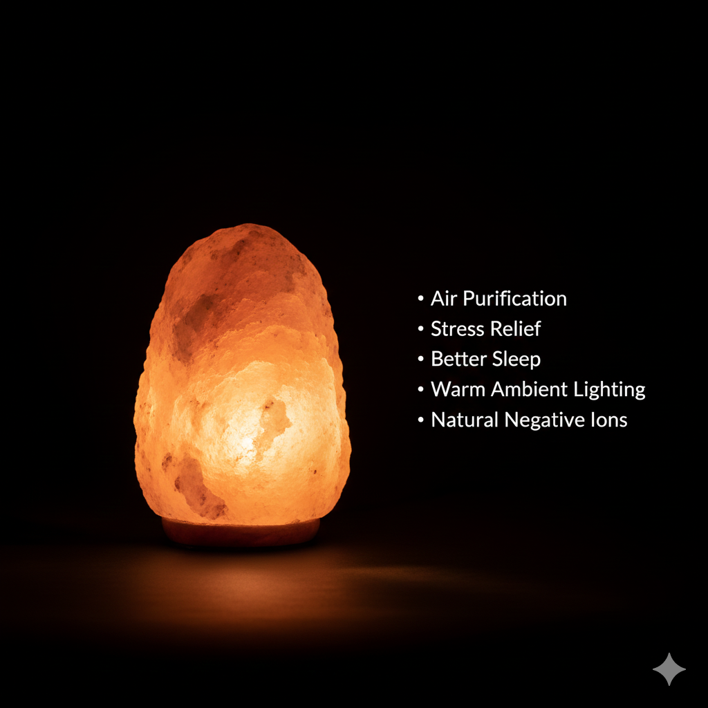NSA Natural Himalayan Salt Lamp – Pink Rock Salt Lamp for Home Decor