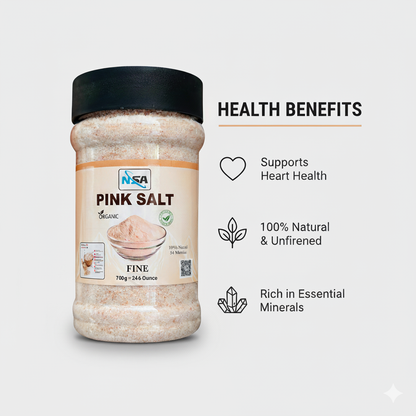 NSA Himalayan Pink Salt Jar – 100% Natural & Pure Food Grade Rock Salt