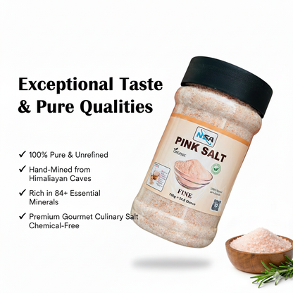 NSA Himalayan Pink Salt Jar – 100% Natural & Pure Food Grade Rock Salt