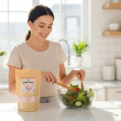 NSA Himalayan Pink Salt Fine – 100% Natural & Pure Food Grade Rock Salt Powder | Premium Mineral-Rich Edible Pink Salt for Cooking, Seasoning, Baking & Daily Wellness Use