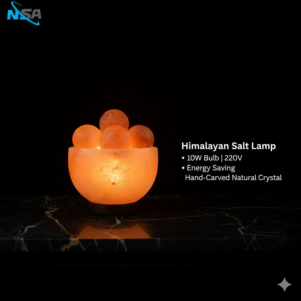 NSA Bowl   Himalayan Salt Lamp – Original Rock Salt Lamp for Home Decor & Healing