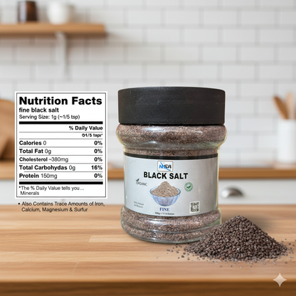 NSA Himalayan Black Salt Fine – 100% Natural & Pure Kala Namak