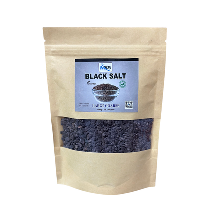 NSA Himalayan Pink Salt Coarse Packet – 100% Natural & Pure Food Grade Rock Salt | Premium Coarse Pink Salt Crystals for Cooking, Seasoning, BBQ & Grinder Use – 400gm