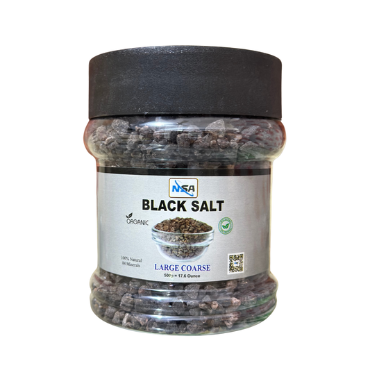 NSA Himalayan Pink Salt Coarse Jar – 100% Natural & Pure Food Grade Rock Salt | Premium Coarse Pink Salt Crystals for Cooking, Seasoning, BBQ & Grinder Use – 500gm